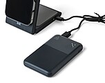 Recycled ABS powerbank Tavi, black