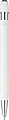 Recycled aluminium ballpen Mael, white