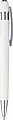 Recycled aluminium ballpen Mael, white