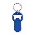 Recycled aluminium bottle opener k, blue