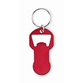 Recycled aluminium bottle opener k, red