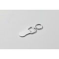 Recycled aluminium bottle opener k, silver