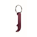 Recycled aluminium key ring, burgundy