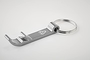 Recycled aluminium key ring
