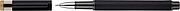 Recycled aluminium lacquered pen set Ilaria, black
