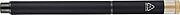 Recycled aluminium lacquered pen set Ilaria, black