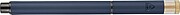 Recycled aluminium lacquered pen set Ilaria, blue