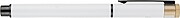 Recycled aluminium lacquered pen set Ilaria, white