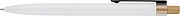 Recycled aluminium lacquered pen set Ilaria, white