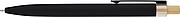 Recycled aluminium lacquered push ballpen Maren, black