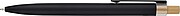 Recycled aluminium lacquered push ballpen Maren, black