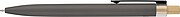 Recycled aluminium lacquered push ballpen Maren, grey