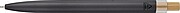 Recycled aluminium lacquered push ballpen Maren, grey