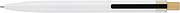 Recycled aluminium lacquered push ballpen Maren, white