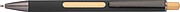 Recycled aluminium pen incl. bamboo window, black