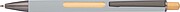 Recycled aluminium pen incl. bamboo window, grey