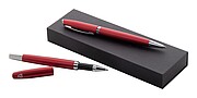 Recycled aluminium pen set, black