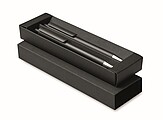 Recycled aluminium pen set, black