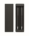 Recycled aluminium pen set, black