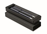 Recycled aluminium pen set, french navy
