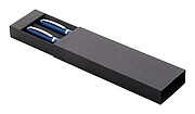 Recycled aluminium pen set, royal blue