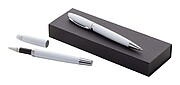 Recycled aluminium pen set, white