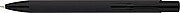 Recycled aluminium rubberized ballpen Anisa, black