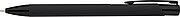 Recycled aluminium rubberized ballpen Anisa, black
