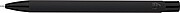 Recycled aluminium rubberized ballpen Anisa, black