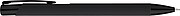 Recycled aluminium rubberized ballpen Anisa, black