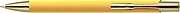 Recycled aluminium rubberized ballpen Anisa, gold