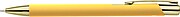 Recycled aluminium rubberized ballpen Anisa, gold