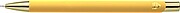 Recycled aluminium rubberized ballpen Anisa, gold