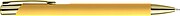 Recycled aluminium rubberized ballpen Anisa, gold