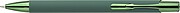 Recycled aluminium rubberized ballpen Anisa, green