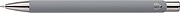 Recycled aluminium rubberized ballpen Anisa, grey