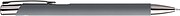Recycled aluminium rubberized ballpen Anisa, grey
