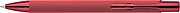 Recycled aluminium rubberized ballpen Anisa, red