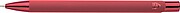 Recycled aluminium rubberized ballpen Anisa, red
