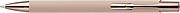 Recycled aluminium rubberized ballpen Anisa, rose gold