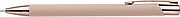 Recycled aluminium rubberized ballpen Anisa, rose gold