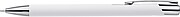 Recycled aluminium rubberized ballpen Anisa, silver