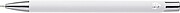 Recycled aluminium rubberized ballpen Anisa, silver