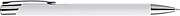 Recycled aluminium rubberized ballpen Anisa, silver