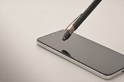 Recycled aluminium stylus push ball pen