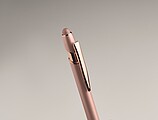 Recycled aluminium stylus push ball pen