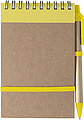 Recycled cardboard, wire bound notebook with 70 lined sheets