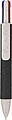 Recycled carton four-color ballpen Deborah, black