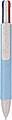 Recycled carton four-color ballpen Deborah, light blue