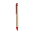 Recycled carton touch pen, red